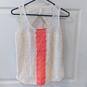 Jessica Simpson lace tank top